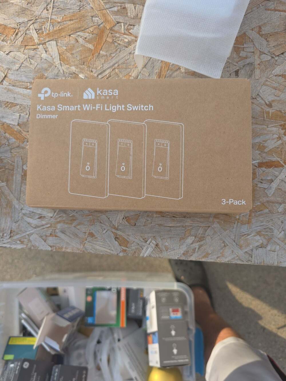 TP-Link Kasa Smart Wi-Fi Light Switch Dimmer 3-Pack